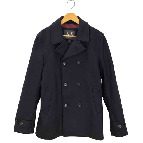 アルマーニエクスチェンジ ARMANI EXCHANGE ウール ピーコート メンズ import:M
