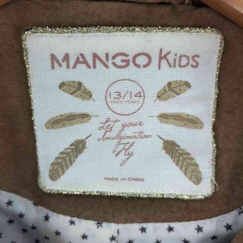 マンゴ MANGO KIDS ピッグレザー ライダースジャケット レディース 13/14
