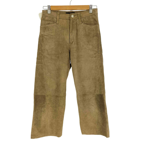 ズッカ ZUCCa ピッグレザー クロップド パンツ 豚革 レディース JPN:S