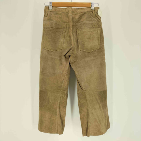 ズッカ ZUCCa ピッグレザー クロップド パンツ 豚革 レディース JPN:S