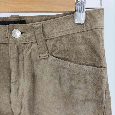 ズッカ ZUCCa ピッグレザー クロップド パンツ 豚革 レディース JPN:S