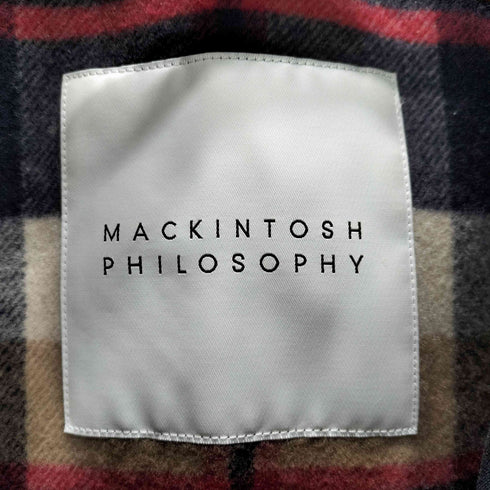 マッキントッシュフィロソフィー MACKINTOSH PHILOSOPHY WELLINGTON チェック柄ライナー付きステンカラーコート メンズ UK:36