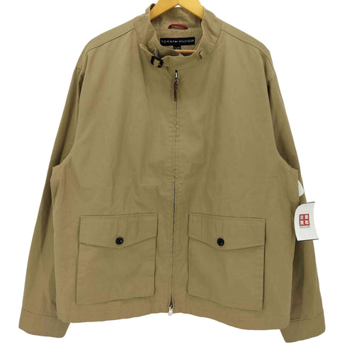 トミーヒルフィガー TOMMY HILFIGER 裏地ペイズリー柄 チンスト ジップアップ ジャケット メンズ import:XXL