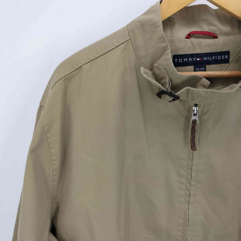 トミーヒルフィガー TOMMY HILFIGER 裏地ペイズリー柄 チンスト ジップアップ ジャケット メンズ import:XXL