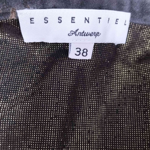 ESSENTIEL フラワー 刺繍 ベルベット スカート レディース 38