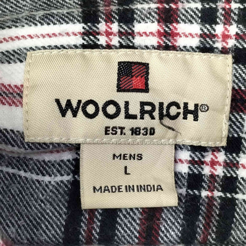 ウールリッチ WOOLRICH チェック柄 L/S ボタンダウン シャツ メンズ import:L