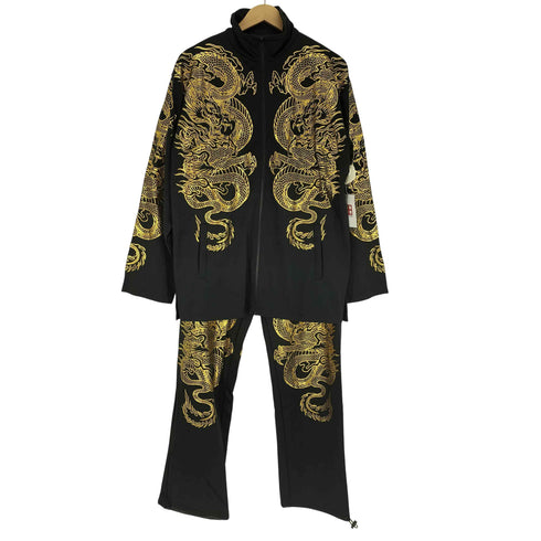 Blood Money Tokyo 登り龍 黒金 ジャージ セットアップ 本職 金剛力士 メンズ L