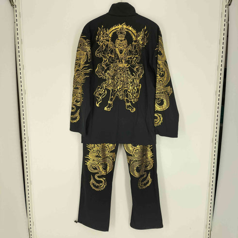 Blood Money Tokyo 登り龍 黒金 ジャージ セットアップ 本職 金剛力士 メンズ L