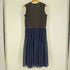 トリココムデギャルソン tricot COMME des GARCONS AD2011 ノースリーブ ウール ニット ドッキング プリーツ スカート ワンピース レディース JPN:S