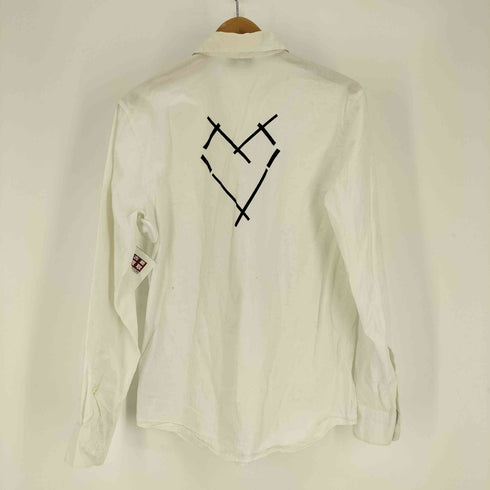 アニエスベー agnes b. PARIS バック ハート ロゴ コットン L/S ドレス シャツ メンズ FR:38