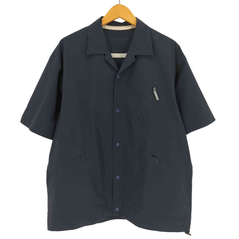 グラミチ GRAMICCI 19SS 別注 SATOSHI YAMANE SOLOTEX サッカー ストレッチ リバーシブル ポリ オープンカラー シャツ メンズ JPN:M