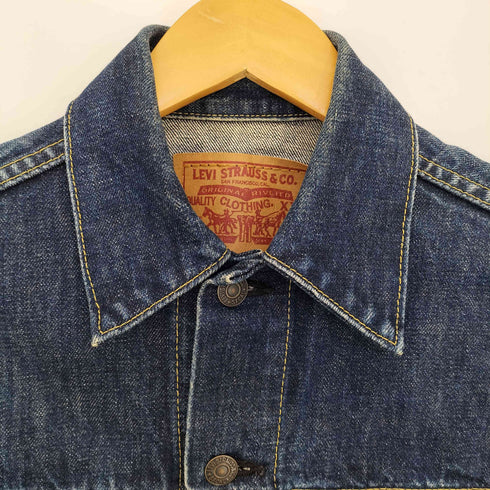 リーバイス Levis 90s 日本製 71557 3rd 復刻ビッグE デニムトラッカージャケット レディース 34