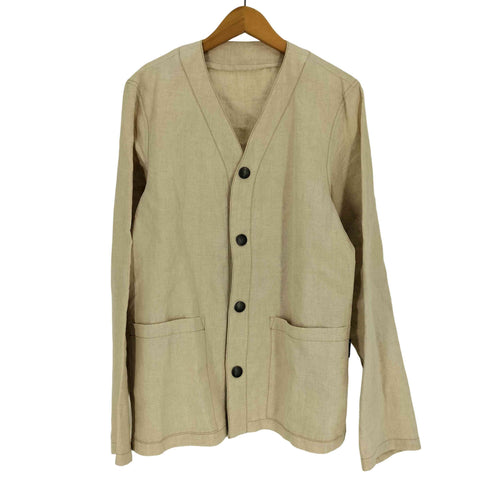 アニエスベーオム Agnes b.homme 22SS VESTE リネン ノーカラー ジャケット メンズ EUR:48