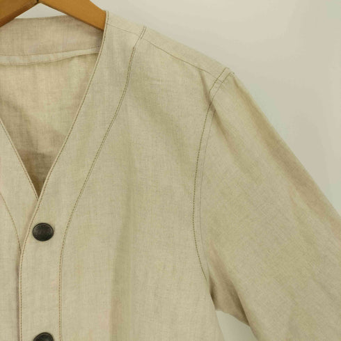 アニエスベーオム Agnes b.homme 22SS VESTE リネン ノーカラー ジャケット メンズ EUR:48