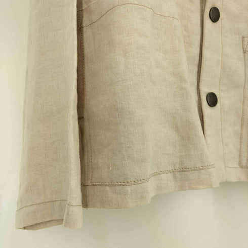 アニエスベーオム Agnes b.homme 22SS VESTE リネン ノーカラー ジャケット メンズ EUR:48