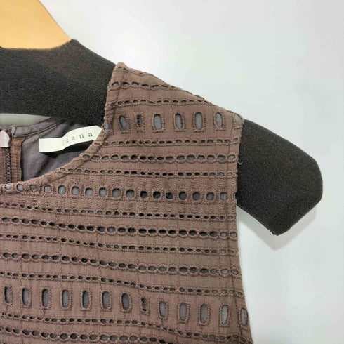 luana カットワーク シースルー ノースリーブ ワンピース レディース