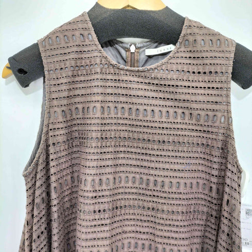 luana カットワーク シースルー ノースリーブ ワンピース レディース