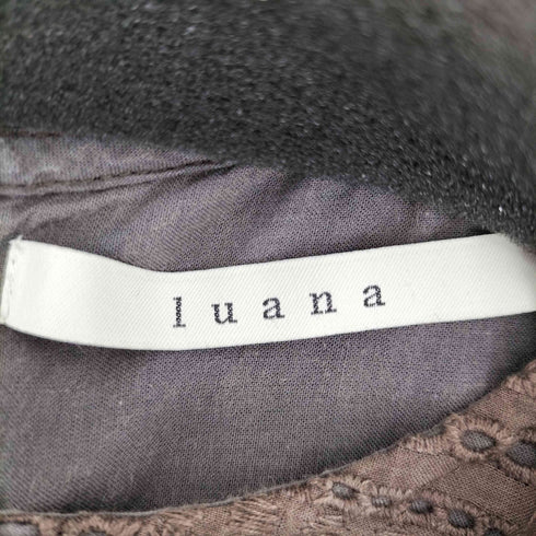 luana カットワーク シースルー ノースリーブ ワンピース レディース
