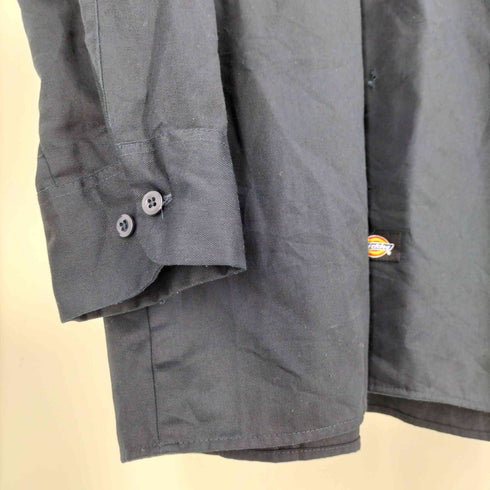ディッキーズ Dickies AUTHENTIC WORKWEAR SINCE 1922 ロゴ 刺繍 ワッペン ポリ コットン ワークシャツ メンズ 16-16 1/2×34/35