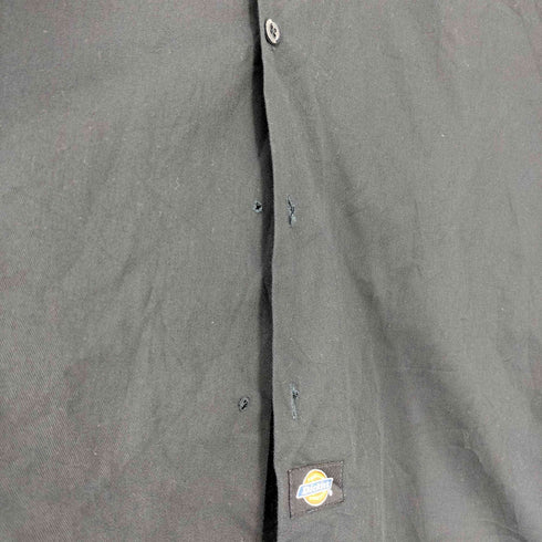 ディッキーズ Dickies AUTHENTIC WORKWEAR SINCE 1922 ロゴ 刺繍 ワッペン ポリ コットン ワークシャツ メンズ 16-16 1/2×34/35