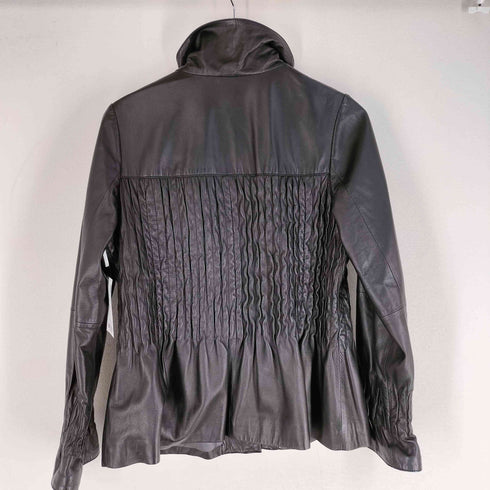 パルティーナ PARTINA 羊革 両面プリーツレザージャケット レディース