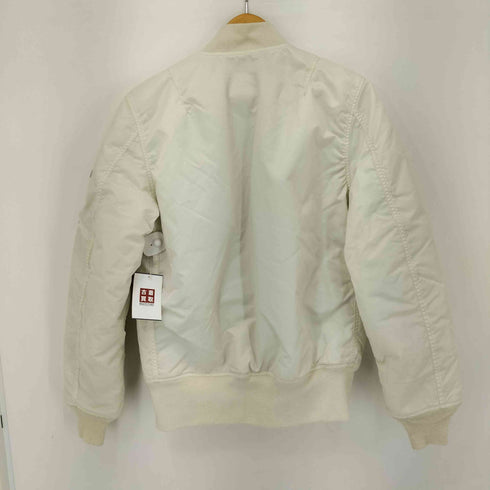 アルファインダストリーズ ALPHA INDUSTRIES MA-1 フライト/ボンバー ジャケット ホワイト メンズ JPN:L