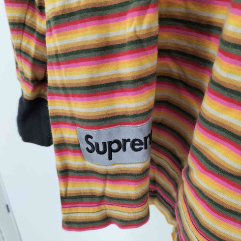 シュプリーム Supreme 17SS Multi Stripe Reflective Patch L/S Top メンズ import:L