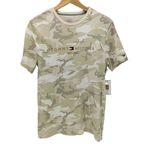 トミーヒルフィガー TOMMY HILFIGER カモ柄 ロゴ刺繍 S/S Tシャツ メンズ import:M