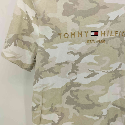 トミーヒルフィガー TOMMY HILFIGER カモ柄 ロゴ刺繍 S/S Tシャツ メンズ import:M