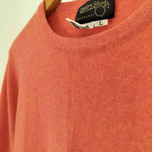 Country Shop CASHMERES カシミヤ クルーネック ニット レディース import:L
