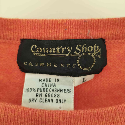 Country Shop CASHMERES カシミヤ クルーネック ニット レディース import:L
