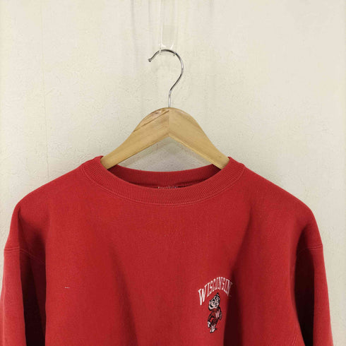 チャンピオン Champion REVERSE WEAVE WISCONSIN バッキー ワンポイント刺繍 クルーネックスウェット メンズ