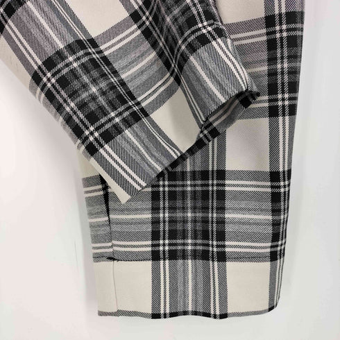 ザラ ZARA ベルテッド チェック スラックス パンツ レディース L