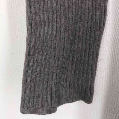 ナチュラルビューティーベーシック NATURAL BEAUTY BASIC 23AW リブフレアニットワンピース レディース JPN:M