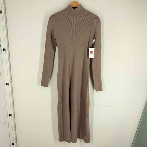 ナチュラルビューティーベーシック NATURAL BEAUTY BASIC 23AW ペプラムビスチェセットニットワンピース レディース JPN:M