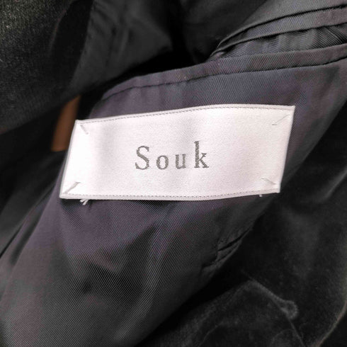 ルスーク Le souk ベロアテーラードジャケット メンズ 44