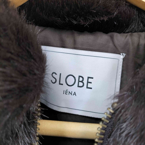 スローブイエナ SLOBE IENA フェイクファー ジップアップ ブルゾン レディース