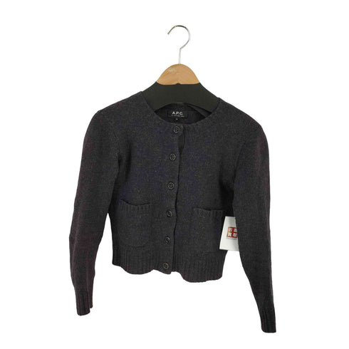 アーペーセー A.P.C. メランジ クルーネックカーディガン レディース