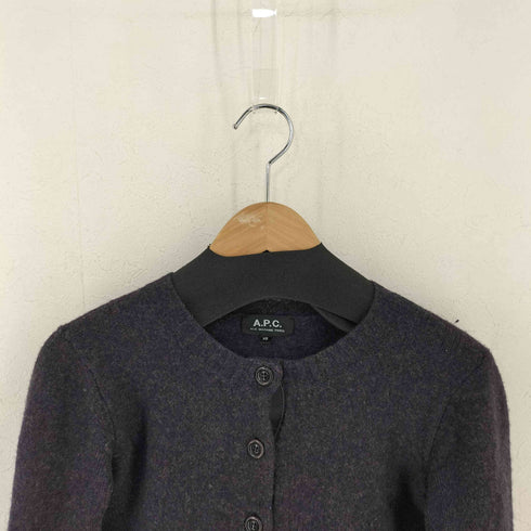 アーペーセー A.P.C. メランジ クルーネックカーディガン レディース