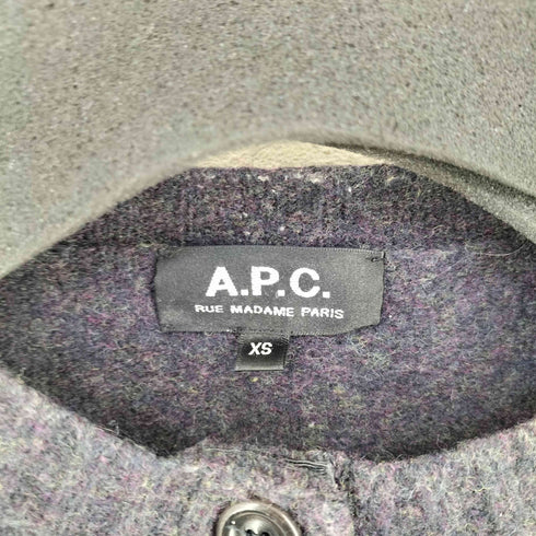 アーペーセー A.P.C. メランジ クルーネックカーディガン レディース