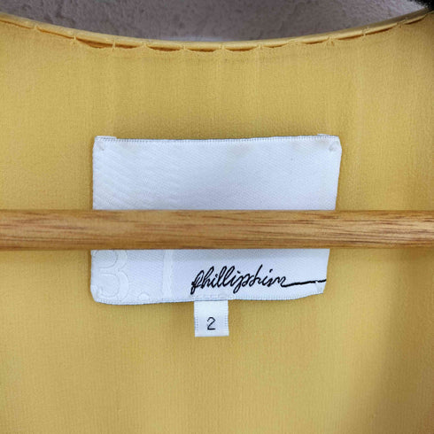 スリーワンフィリップリム 3.1 phillip lim バイカラー フラワ シルクワンピース レディース 2