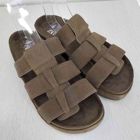 ザラ ZARA STRAP SUEDE SANDALS ストラップ スウェード サンダル メンズ JPN:27