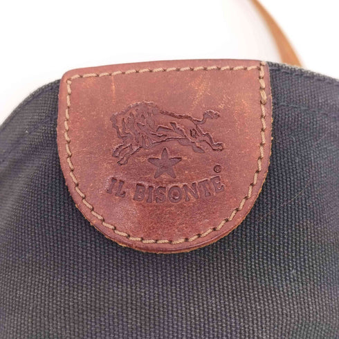 イルビゾンテ IL BISONTE レザーコンビ キャンバス トートバッグ レディース ONE SIZE