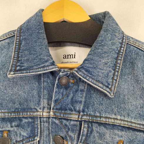 アミアレクサンドルマテュッシ AMI ALEXANDRE MATTIUSSI ステッチ ディテール デニム ジャケット メンズ JPN:M