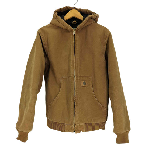 カーハート Carhartt 00S メキシコ製 ACTIVE JACKET アクティブ ジャケット ダック ジップアップ パーカー 裏地 フリース キルティング ユニセックス レディース import:XL