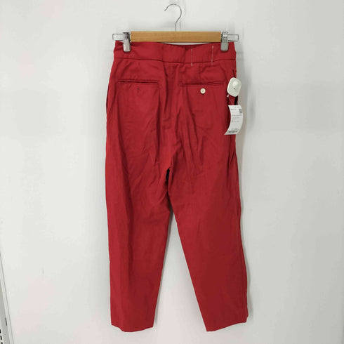 ビームス BEAMS AK+1 ポリエステルリネンピンタックパンツ レディース JPN:36