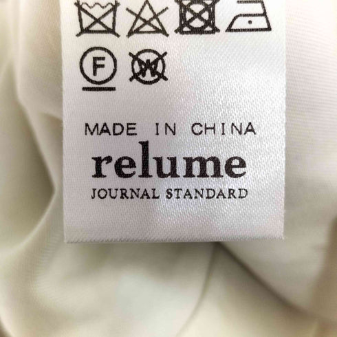 ジャーナルスタンダードレリューム JOURNAL STANDARD relume リヨセルツイル クルーネックワンピース レディース