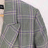 ザラ ZARA WOMAN チェック リネン ダブルブレスト テーラードジャケット レディース import:M