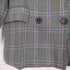 ザラ ZARA WOMAN チェック リネン ダブルブレスト テーラードジャケット レディース import:M