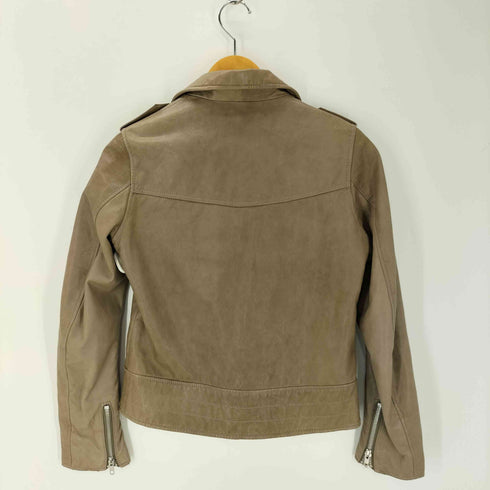ビューティーアンドユースユナイテッドアローズ BEAUTY & YOUTH UNITED ARROWS ラムレザーダブルライダースジャケット レディース M